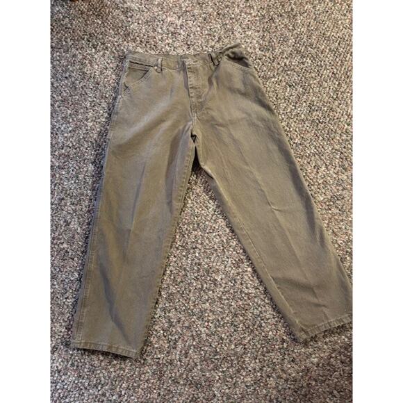 Men’s Wrangler Jeans Tan Size 34/30 - Picture 1 of 3